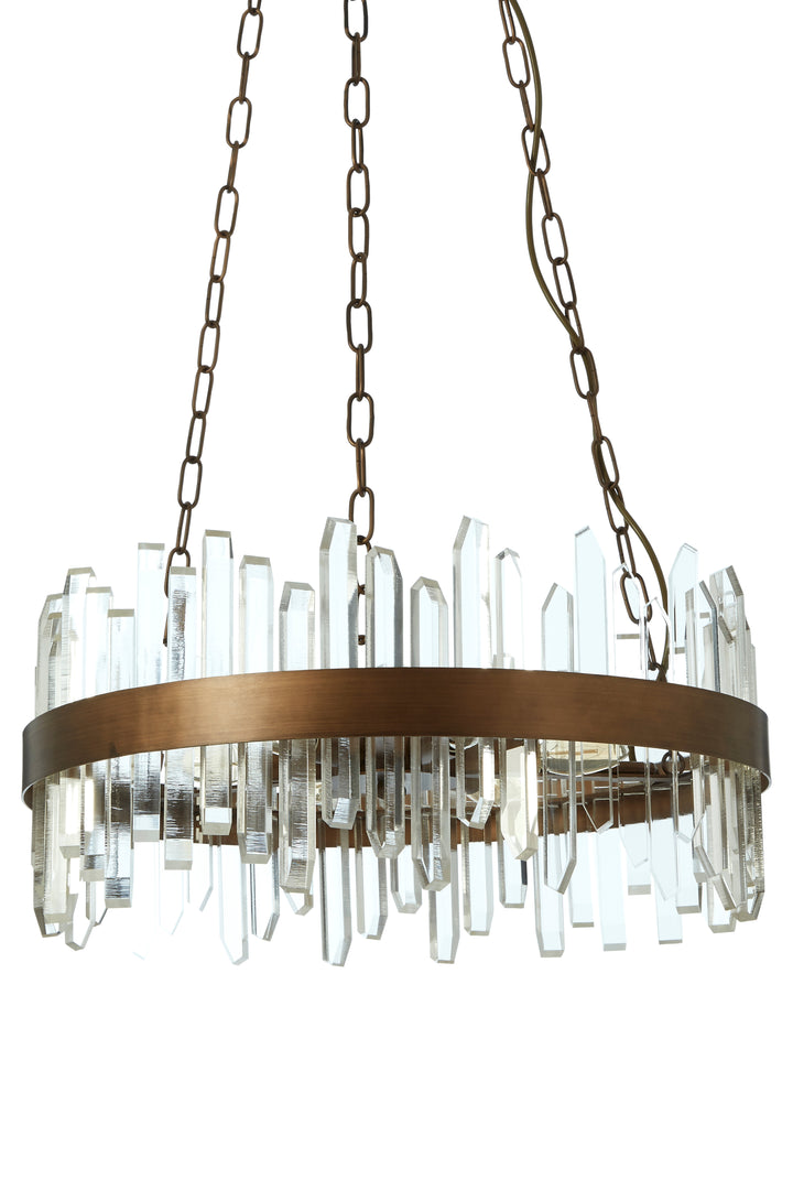 Vercelli Chandelier with Copper Band