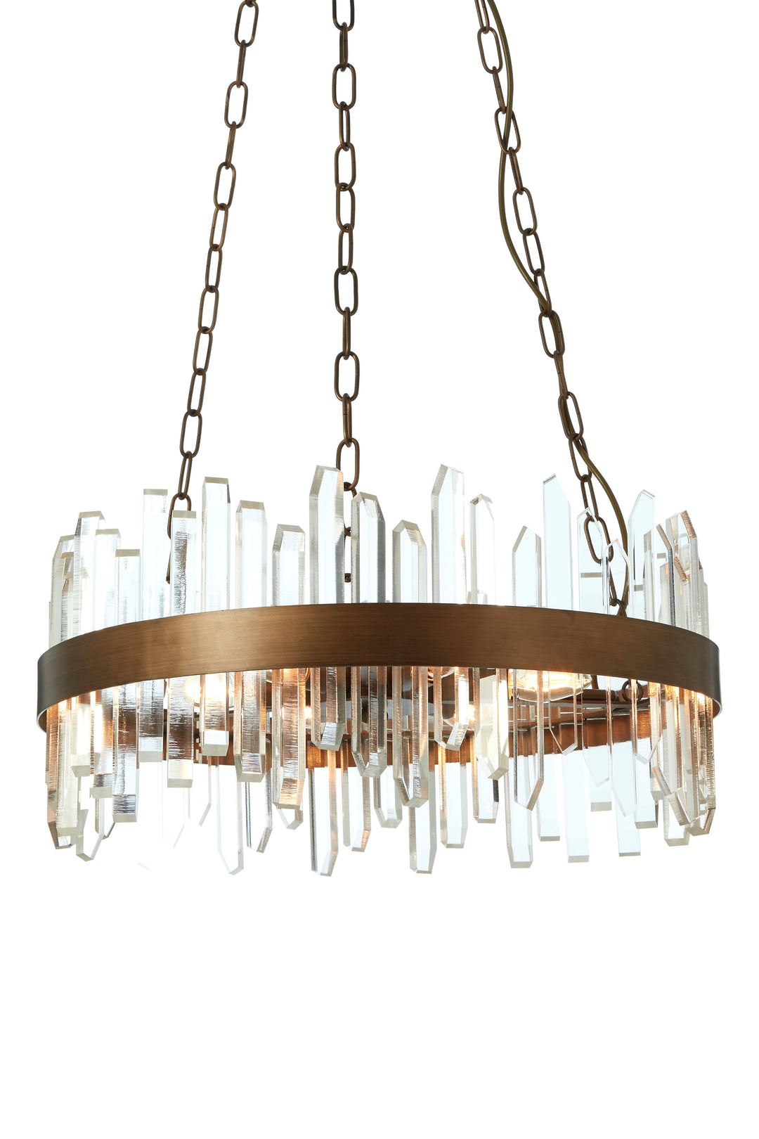 Vercelli Chandelier with Copper Band