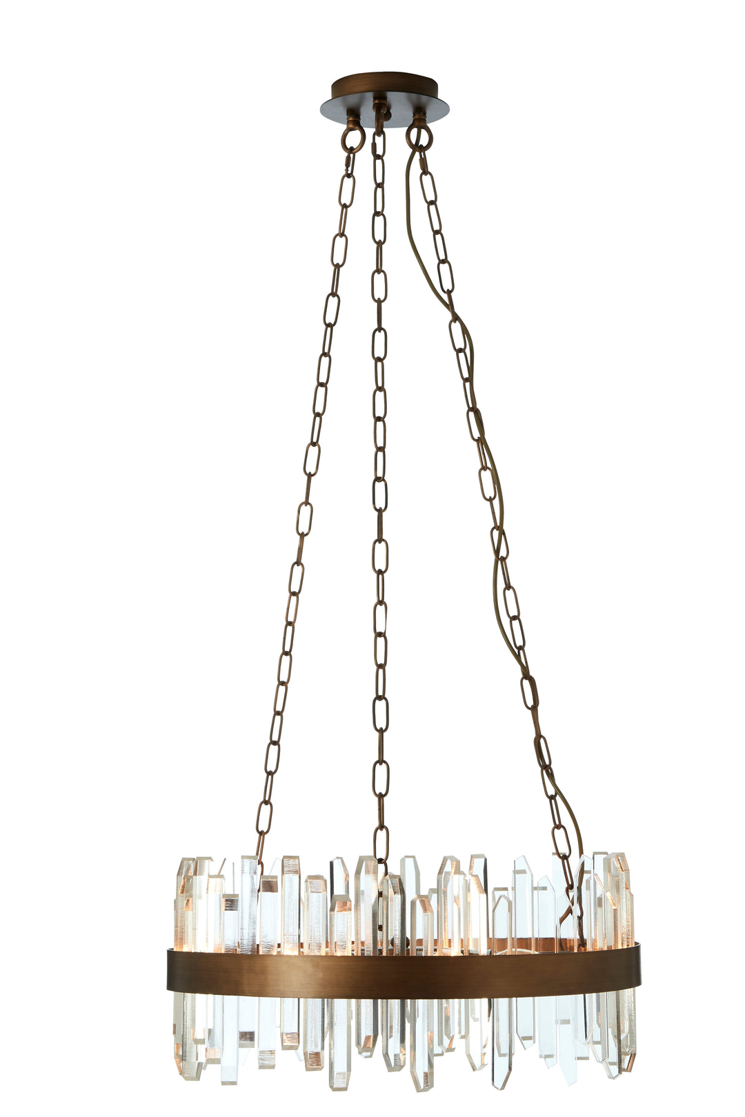 Vercelli Chandelier with Copper Band
