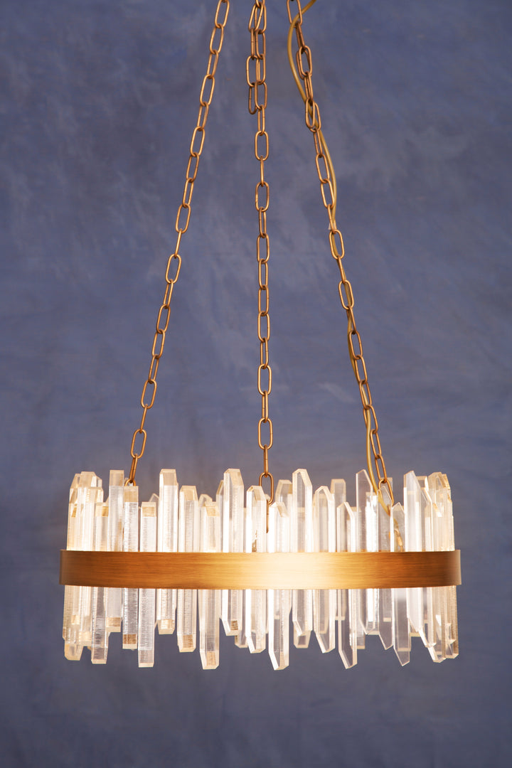 Vercelli Chandelier with Copper Band