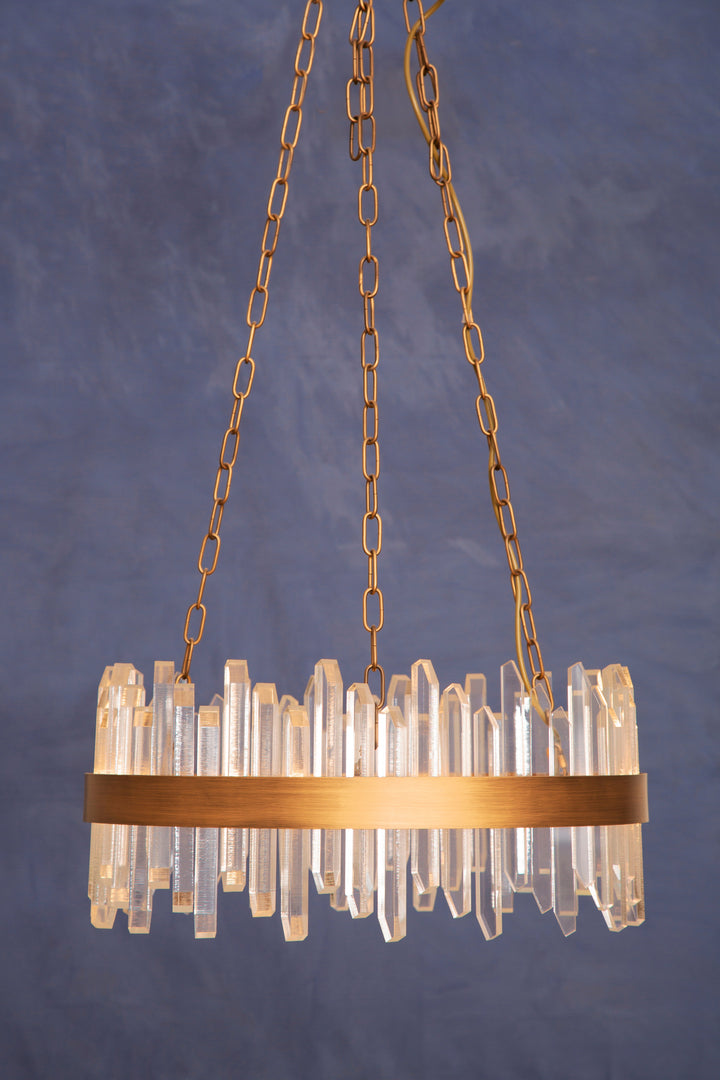 Vercelli Chandelier with Copper Band