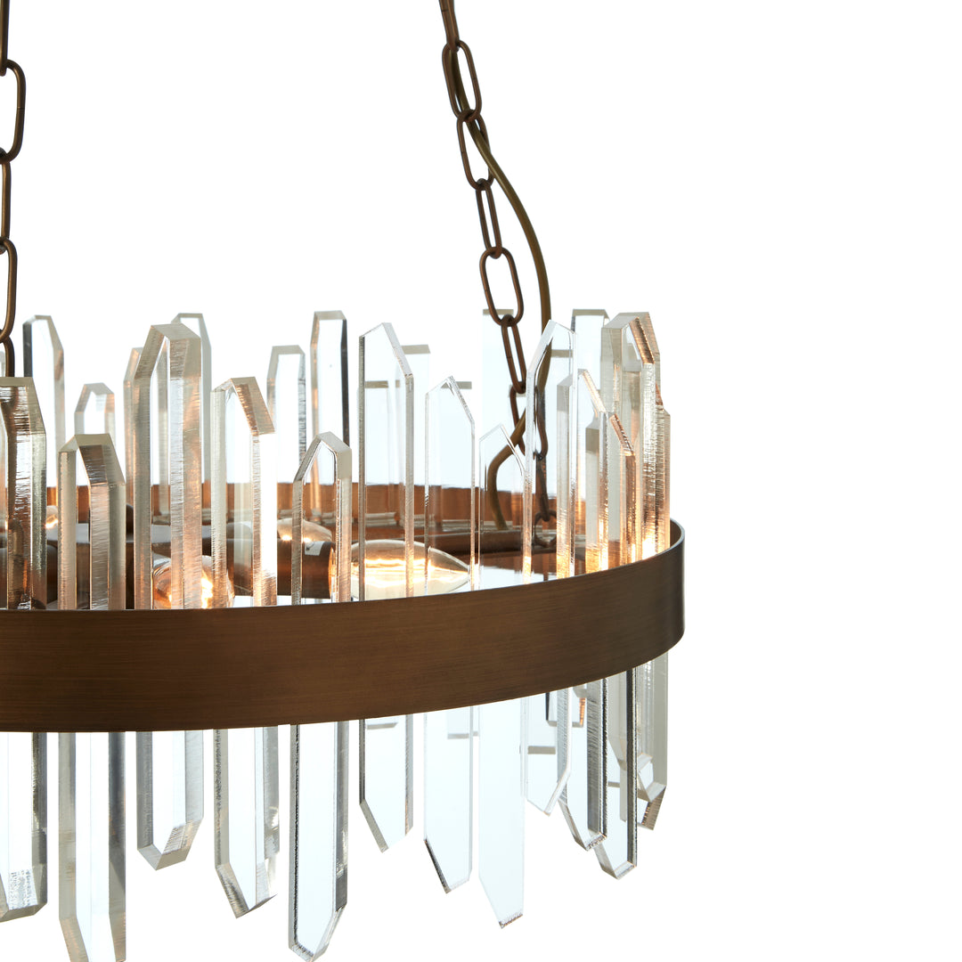 Vercelli Chandelier with Copper Band