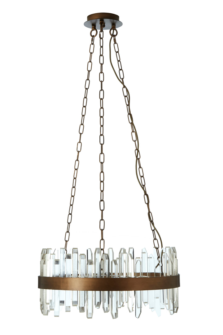 Vercelli Chandelier with Copper Band
