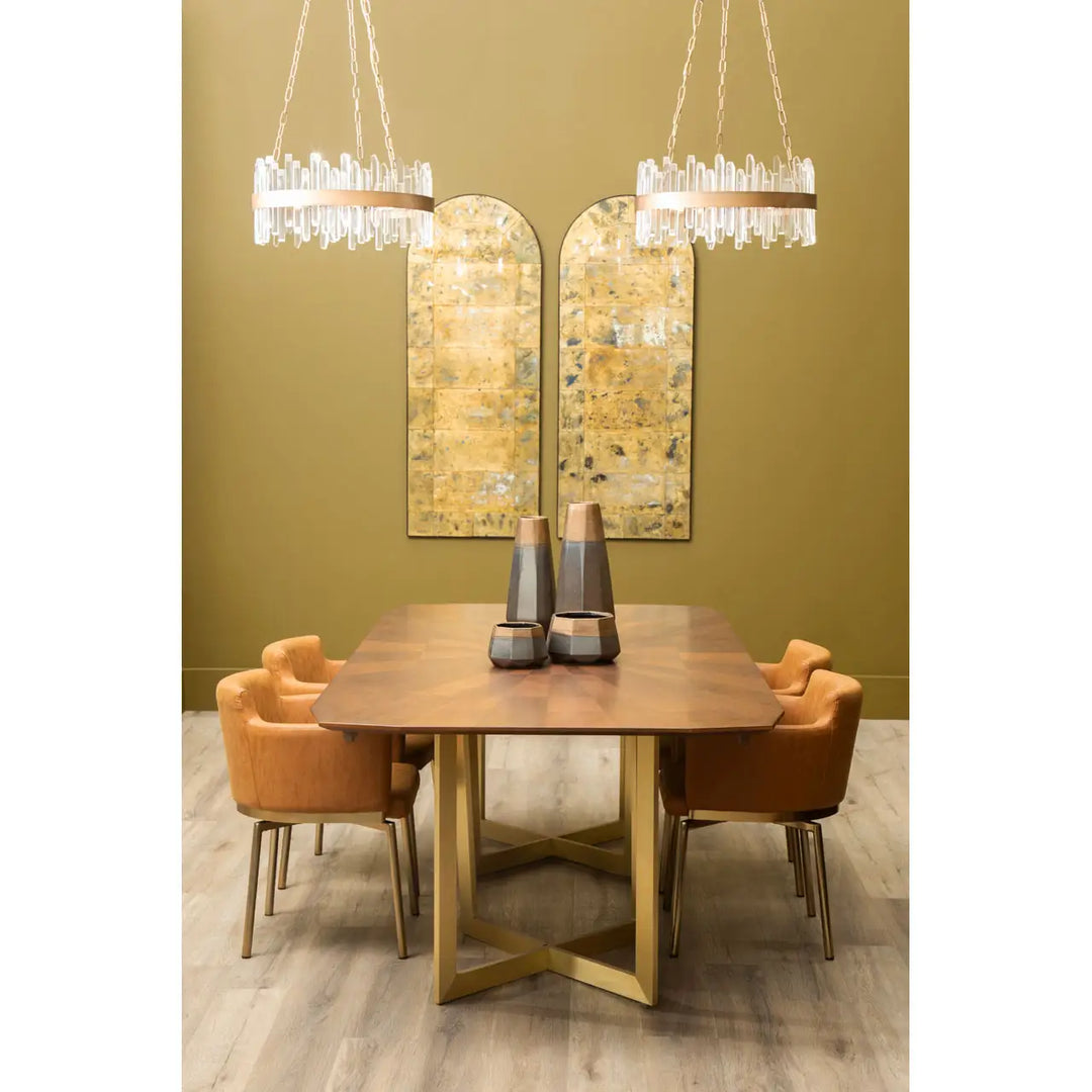 Vercelli Chandelier with Copper Band