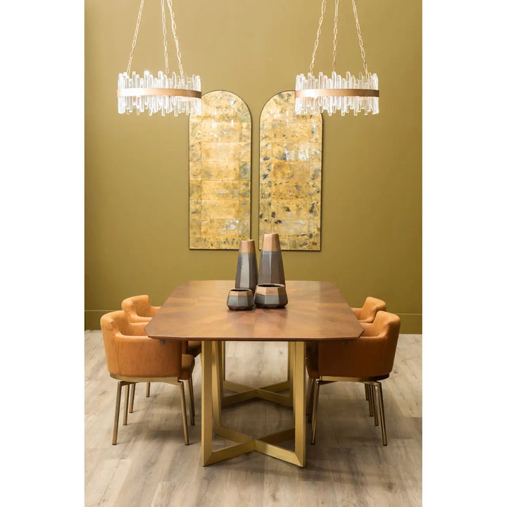 Vercelli Chandelier with Copper Band