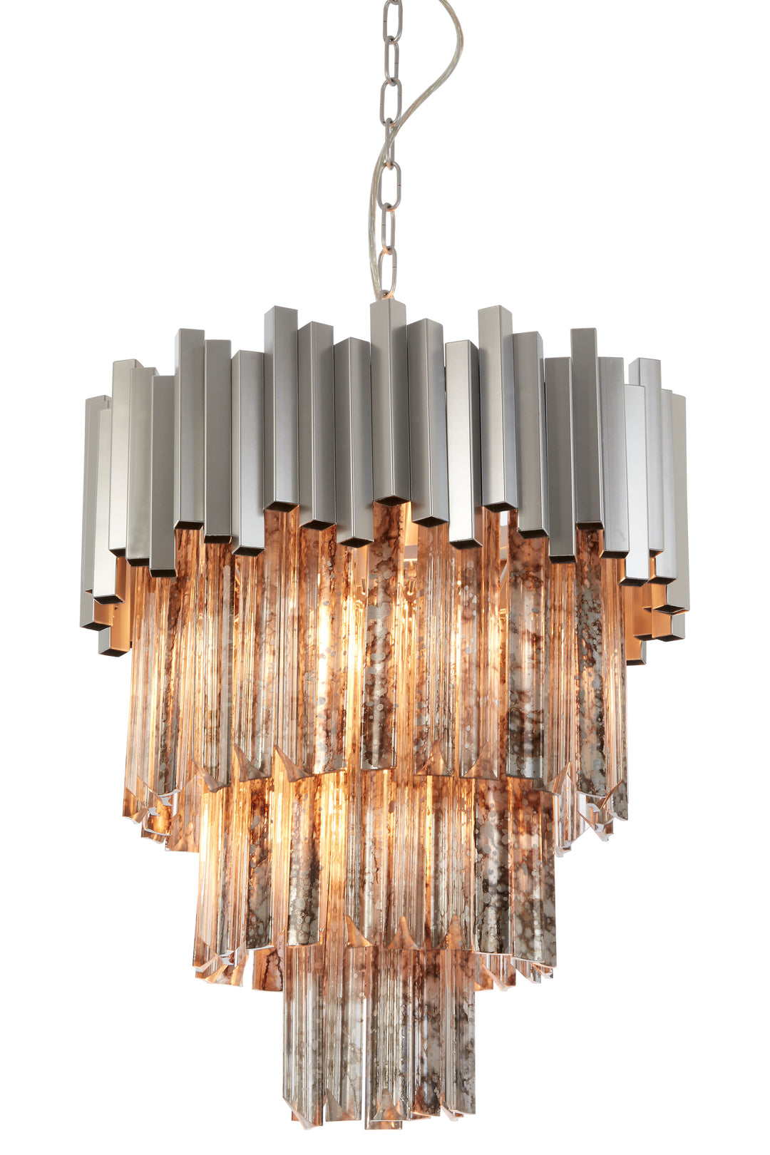 Vercelli Large Nickel Chandelier