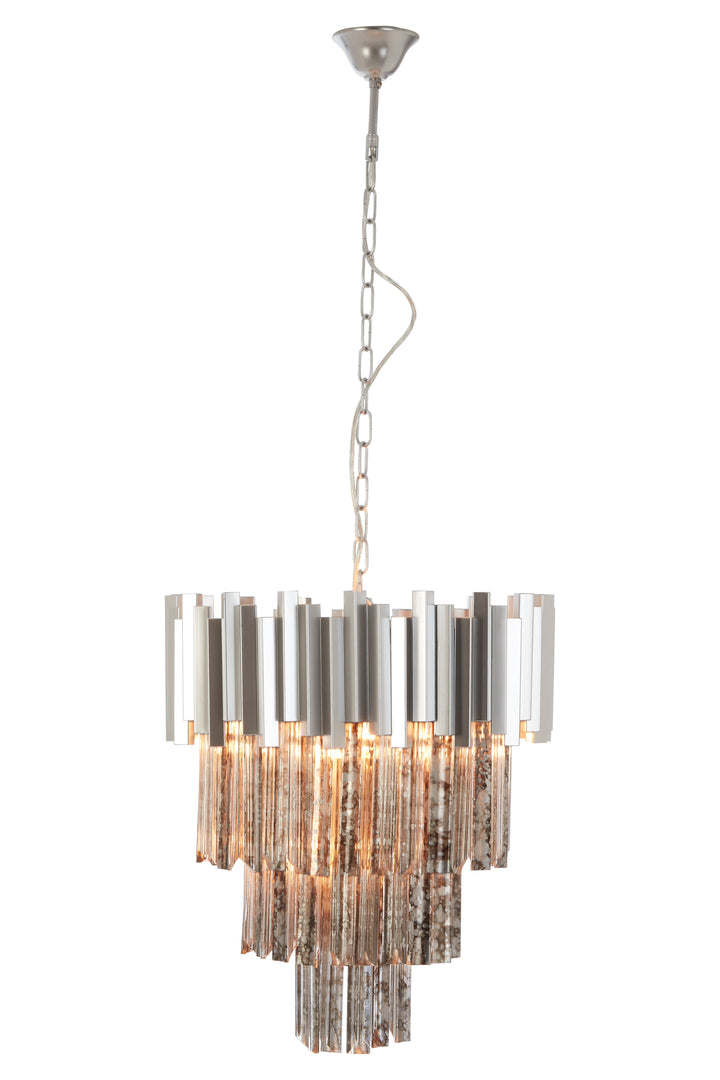 Vercelli Large Nickel Chandelier