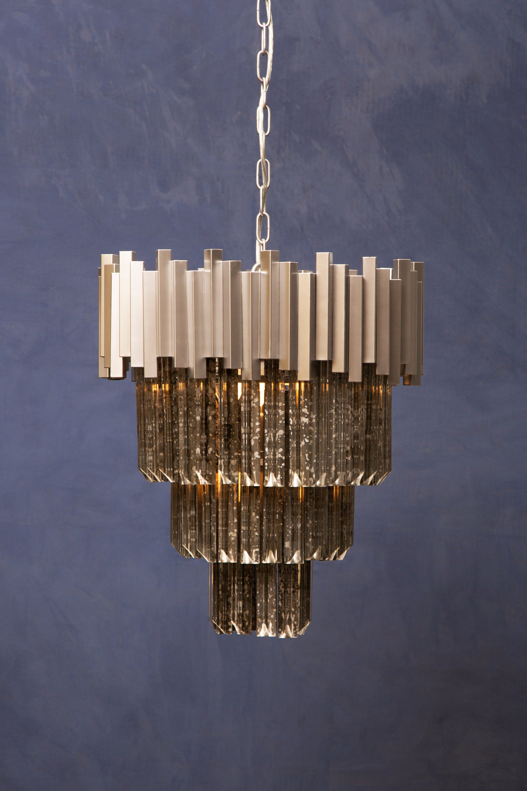 Vercelli Large Nickel Chandelier