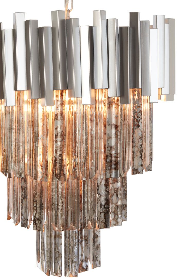 Vercelli Large Nickel Chandelier