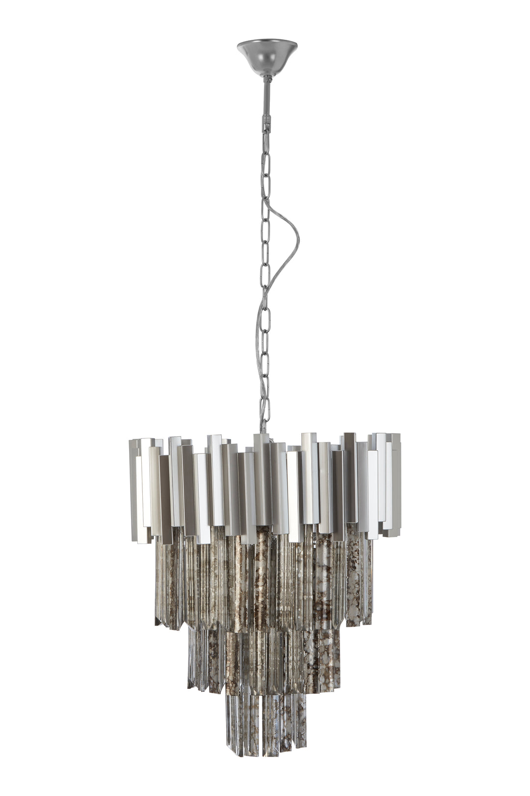 Vercelli Large Nickel Chandelier