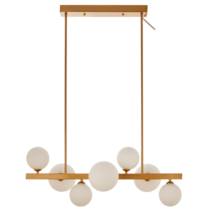 Portici Bronze Seven Bulb Pendant Light