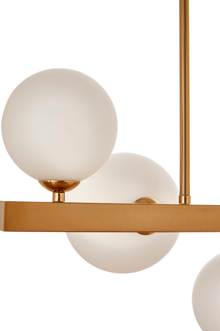 Portici Bronze Seven Bulb Pendant Light