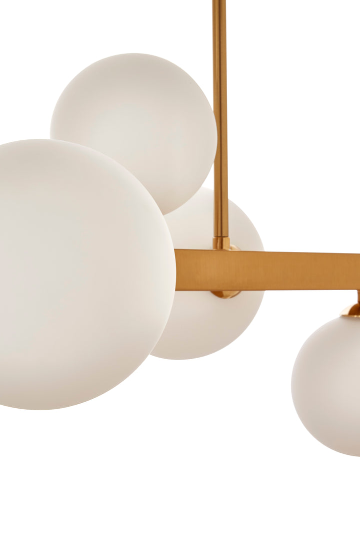 Portici Bronze Seven Bulb Pendant Light
