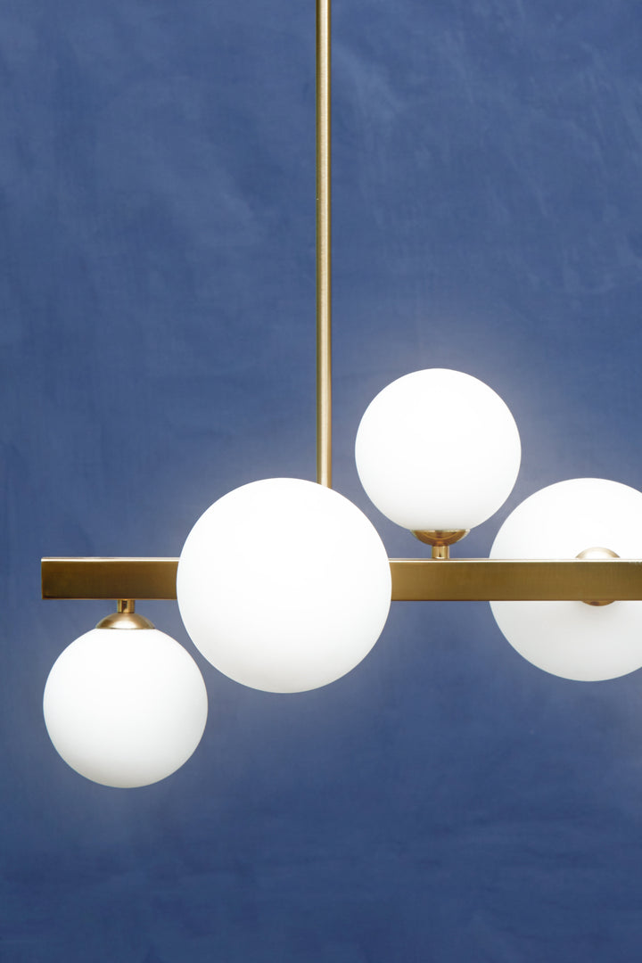 Portici Bronze Seven Bulb Pendant Light