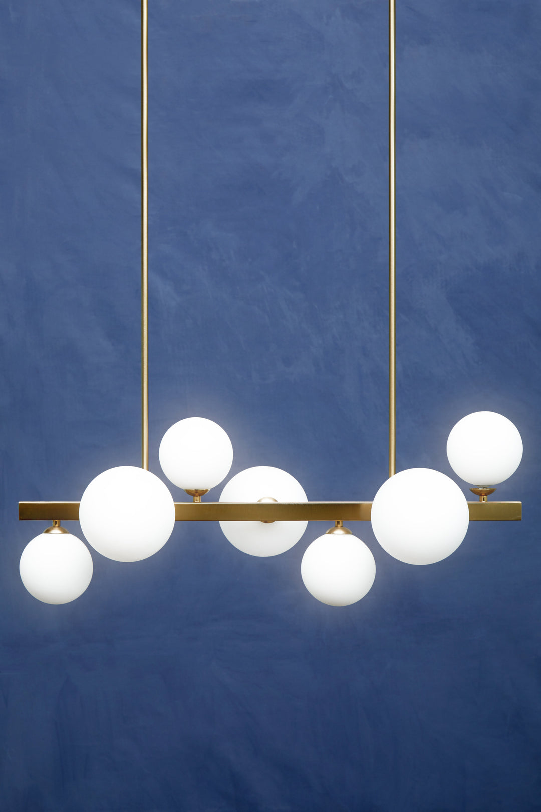 Portici Bronze Seven Bulb Pendant Light