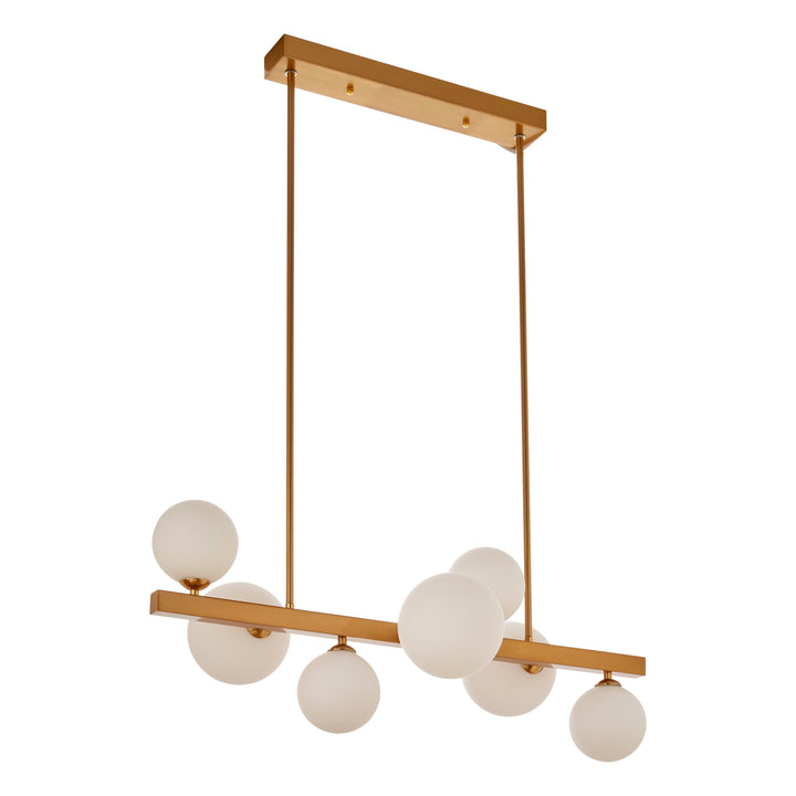 Portici Bronze Seven Bulb Pendant Light