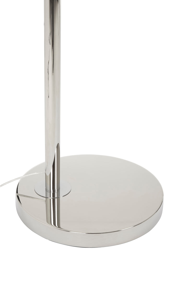 Preto Nickel Arc Floor Lamp