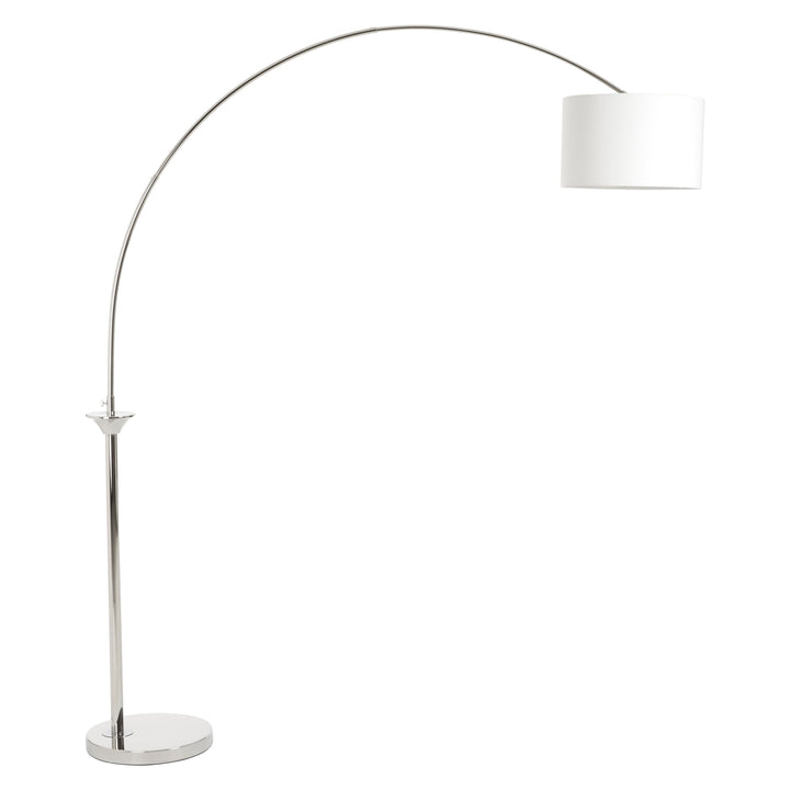Preto Nickel Arc Floor Lamp