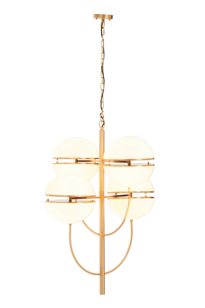 Vasto Four Ball Brass Pendant Light