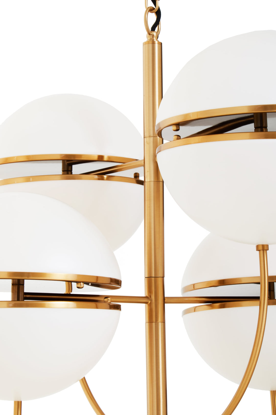 Vasto Four Ball Brass Pendant Light