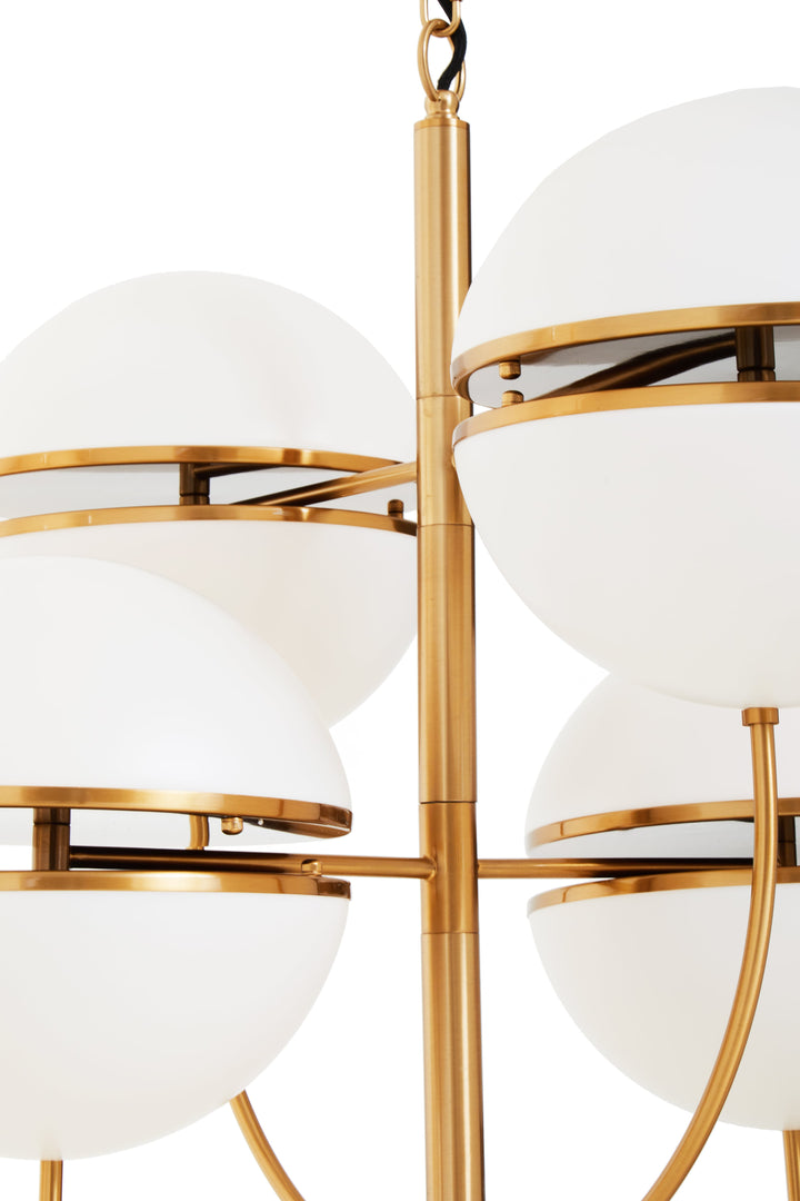 Vasto Four Ball Brass Pendant Light