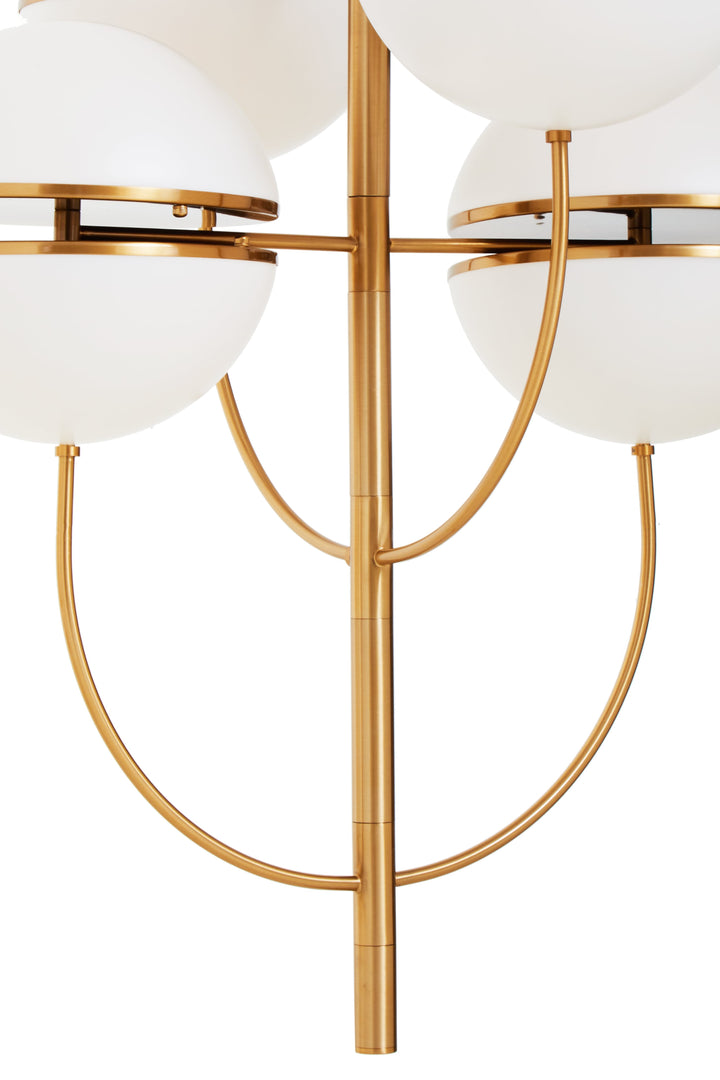 Vasto Four Ball Brass Pendant Light