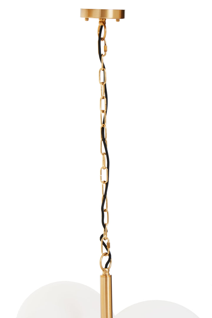 Vasto Four Ball Brass Pendant Light