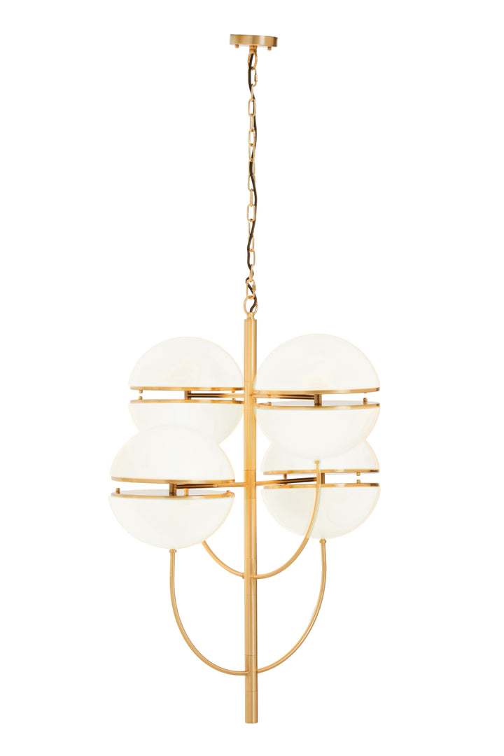 Vasto Four Ball Brass Pendant Light