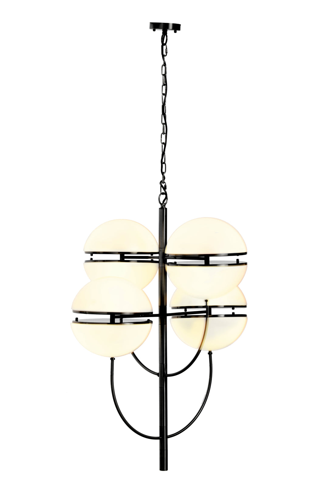 Vasto Four Ball Matte Black Pendant Light