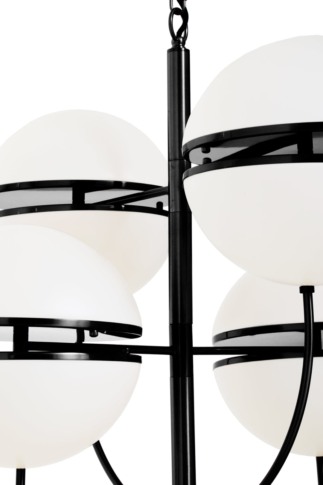 Vasto Four Ball Matte Black Pendant Light