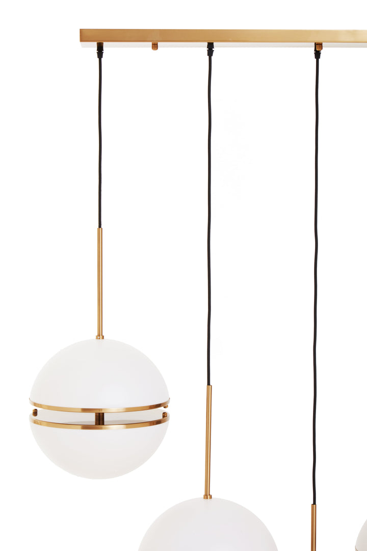 Vasto Five Ball Brass Pendant Light