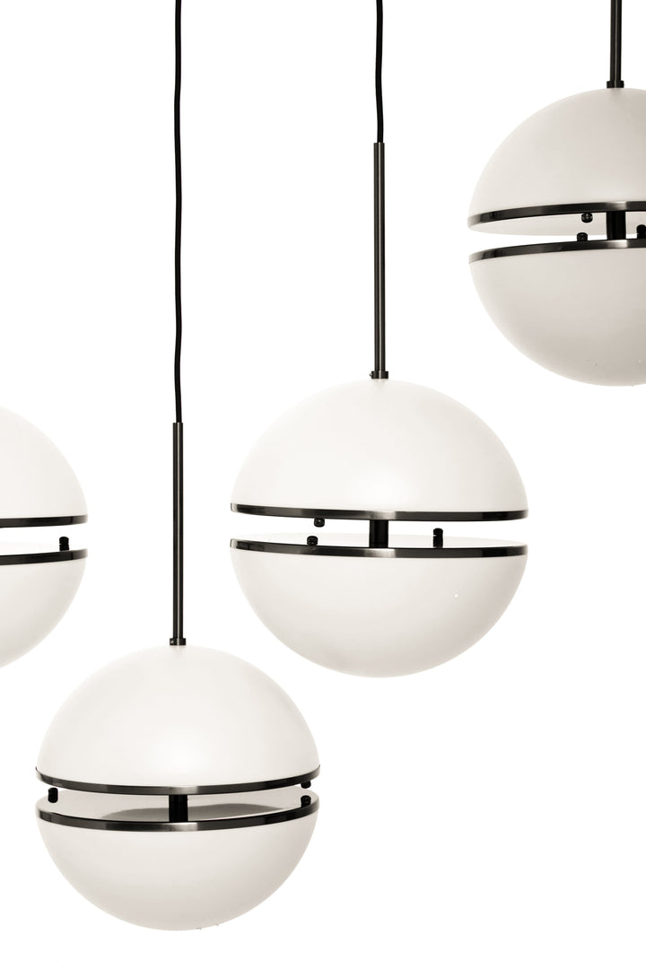 Vasto Five Ball Matte Black Pendant Light