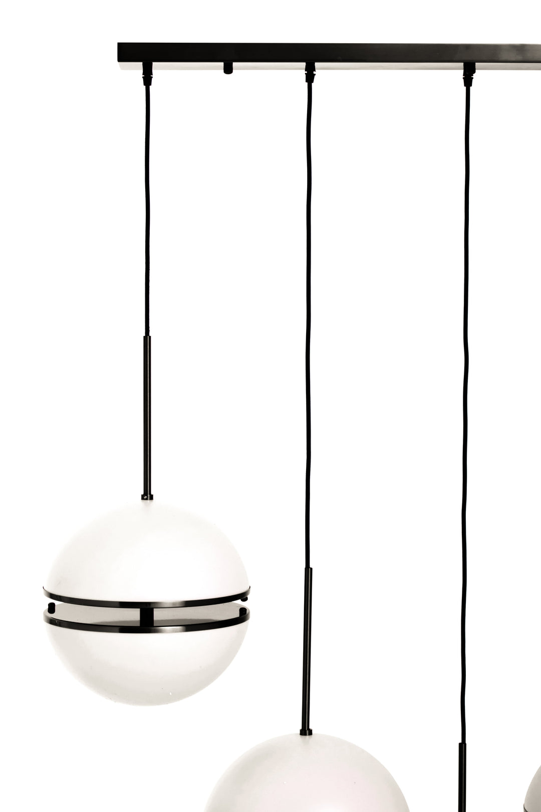 Vasto Five Ball Matte Black Pendant Light