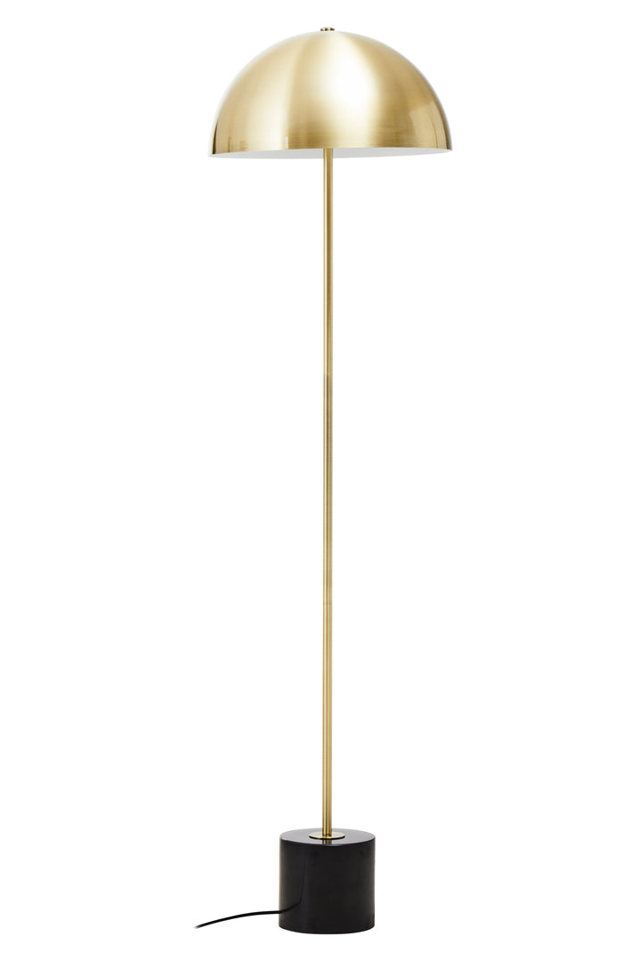Nola Brushed Brass Metal Floor Lamp