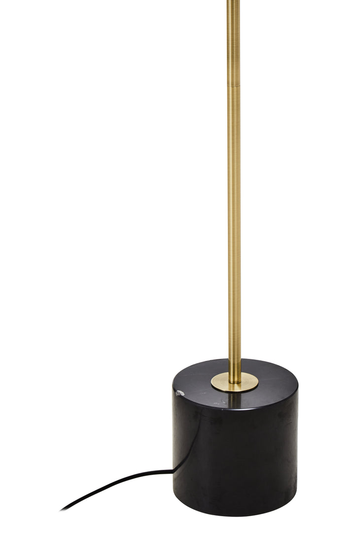 Nola Brushed Brass Metal Floor Lamp