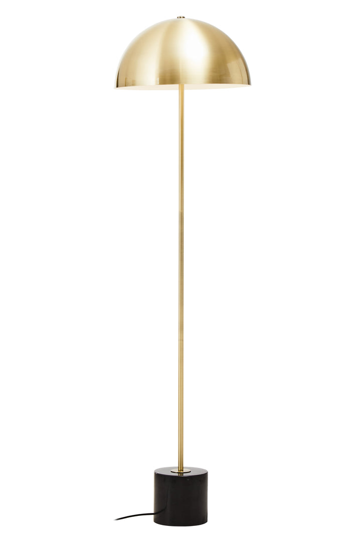 Nola Brushed Brass Metal Floor Lamp