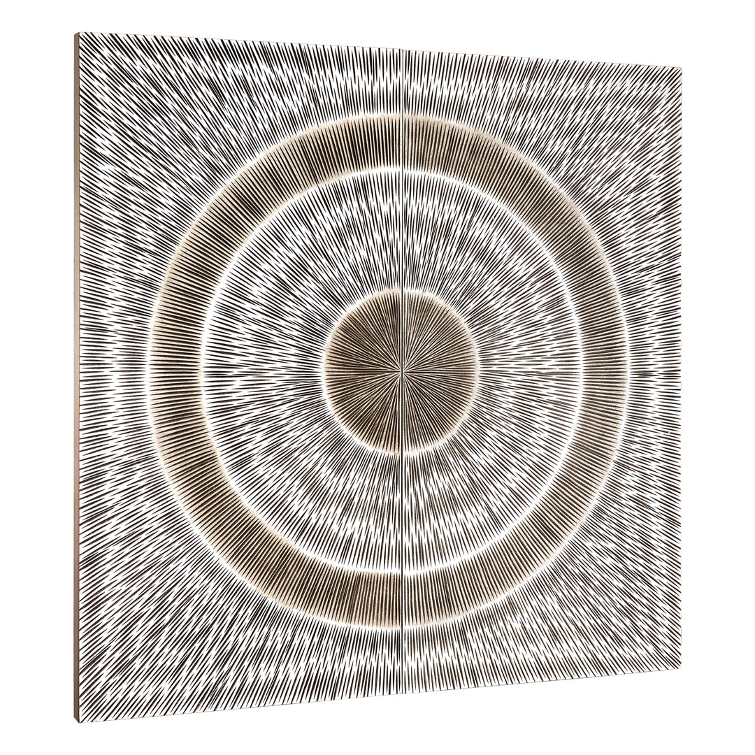 Milano Silver Wood Carving Wall Art