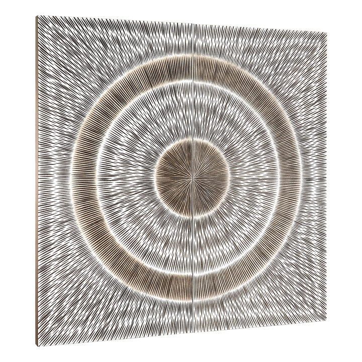 Milano Silver Wood Carving Wall Art