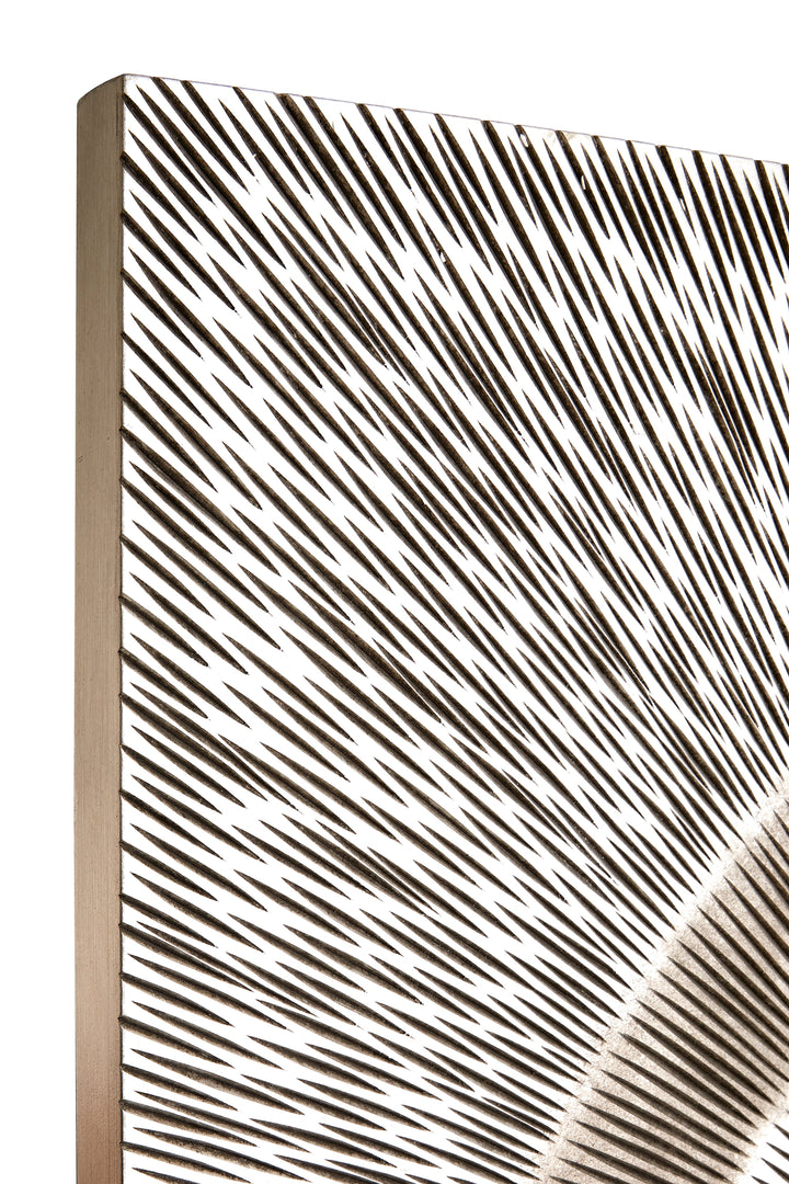 Milano Silver Wood Carving Wall Art