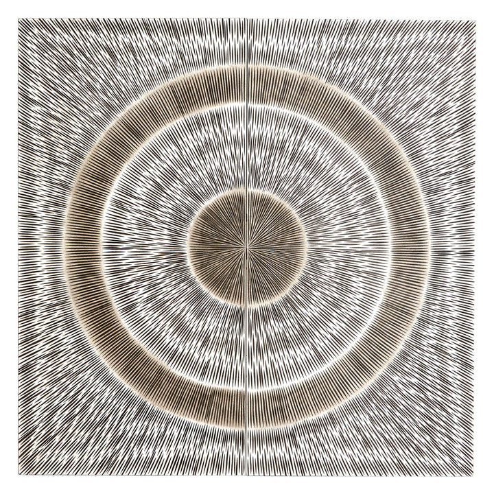 Milano Silver Wood Carving Wall Art