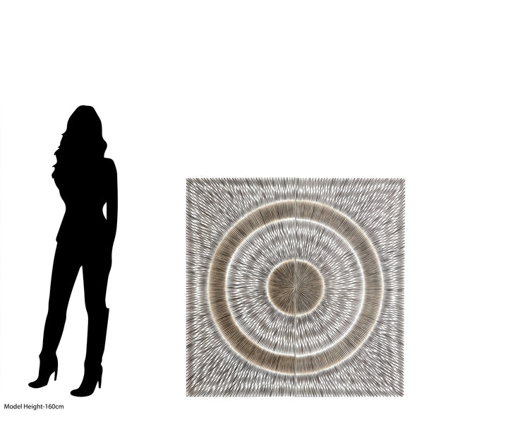 Milano Silver Wood Carving Wall Art