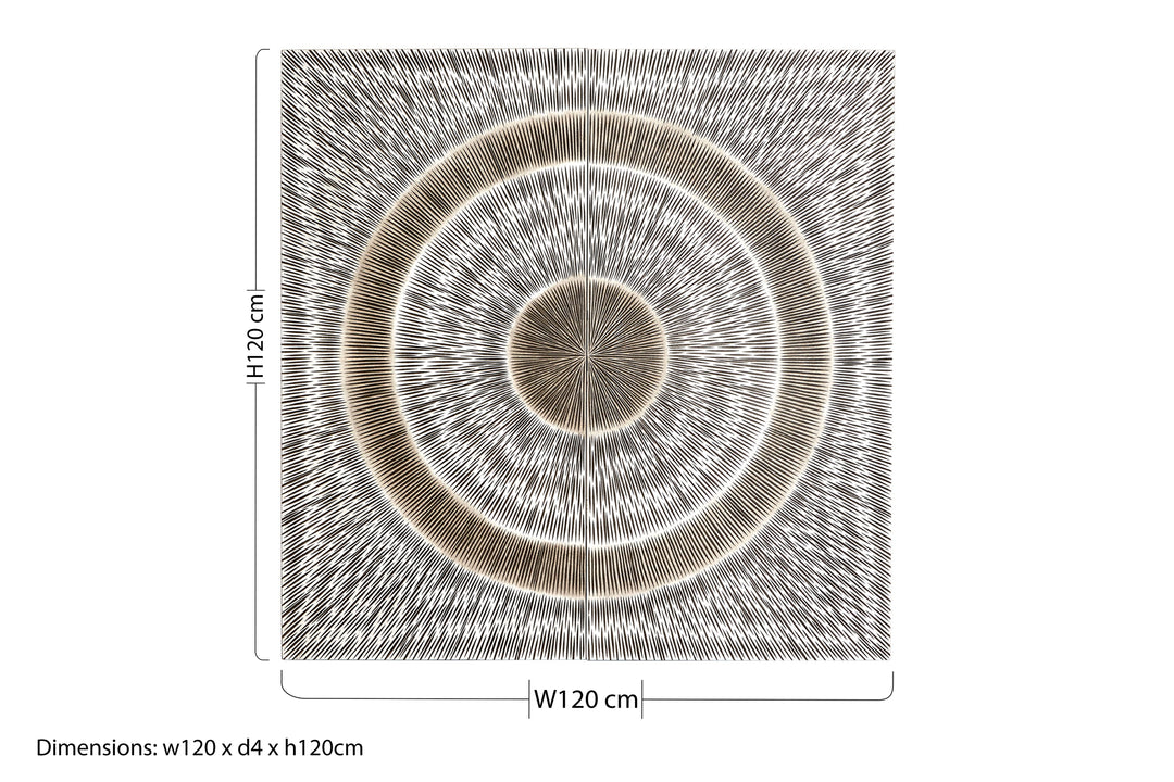Milano Silver Wood Carving Wall Art