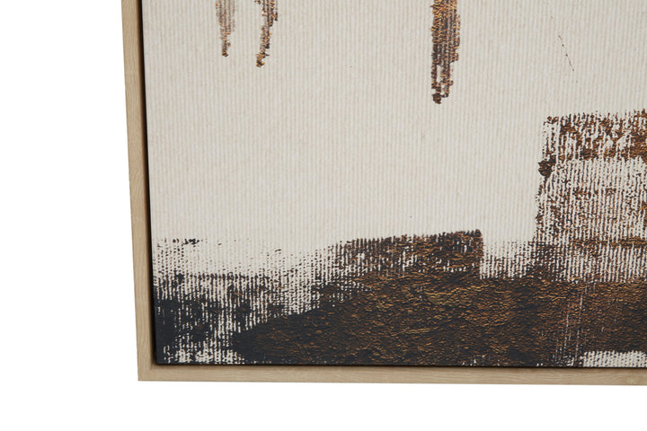 Sienna Abstract Gold Foil Wall Art