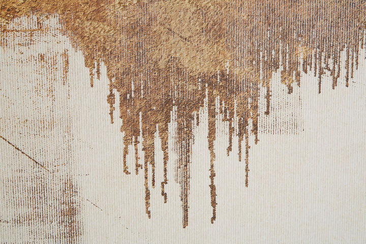 Sienna Abstract Gold Foil Wall Art