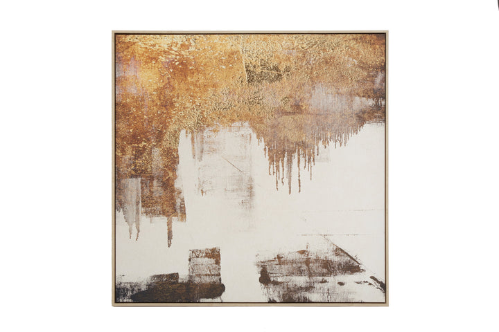 Sienna Abstract Gold Foil Wall Art