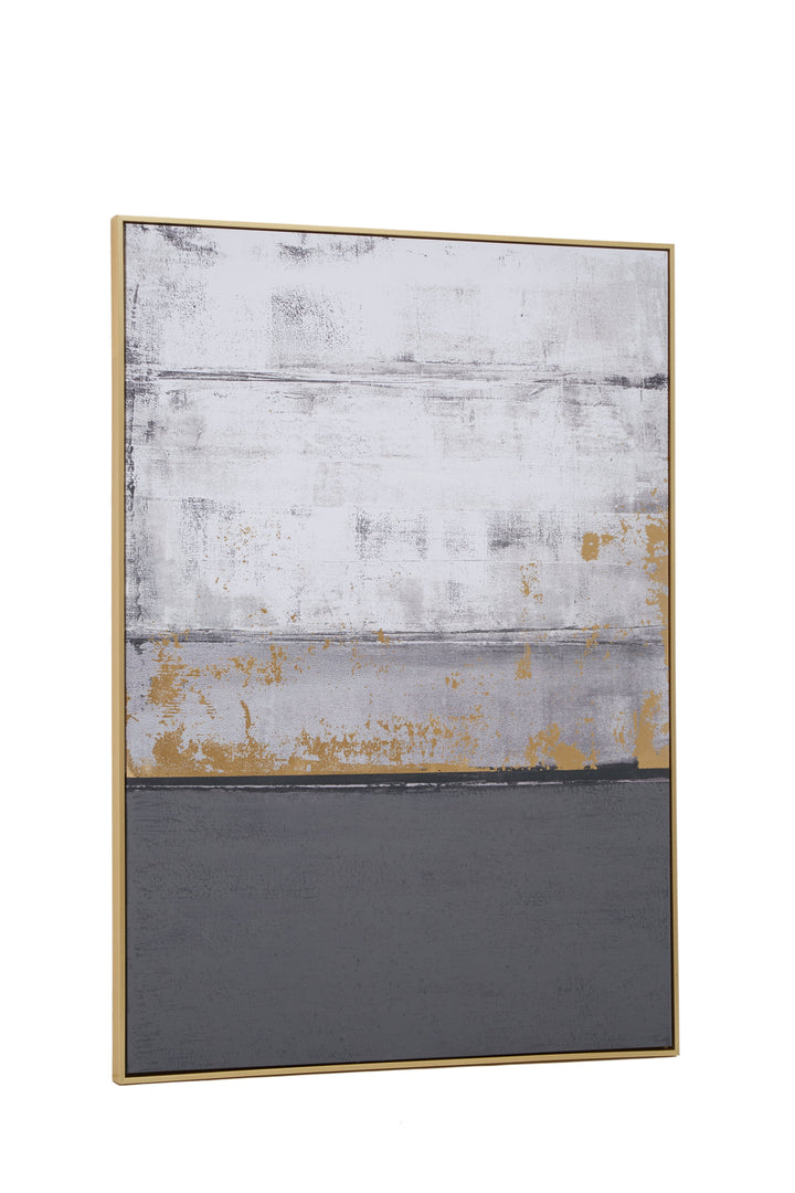 Sienna Grey Oil Paint Wall Artwork