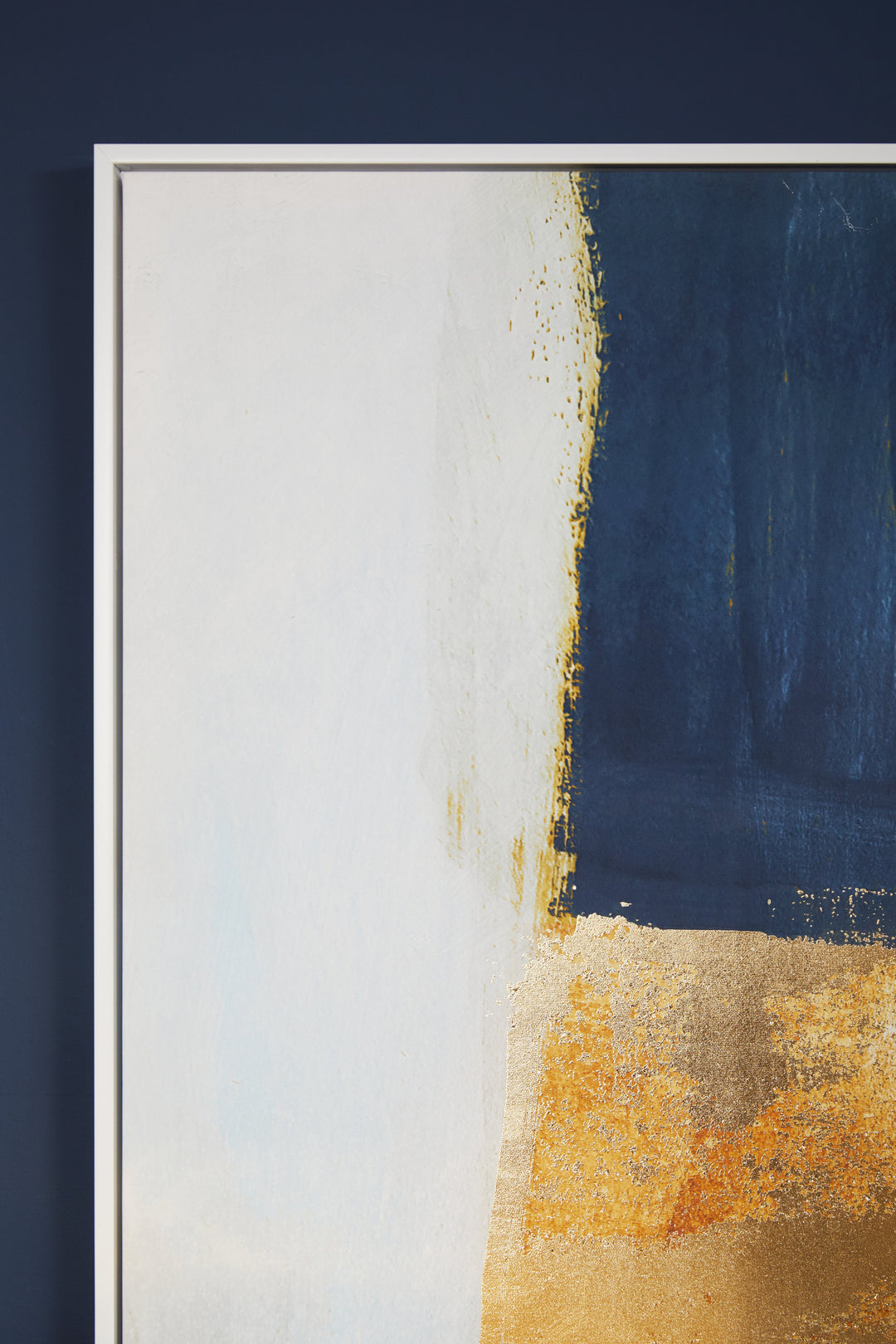 Sienna Blue And Gold Foil Wall Art