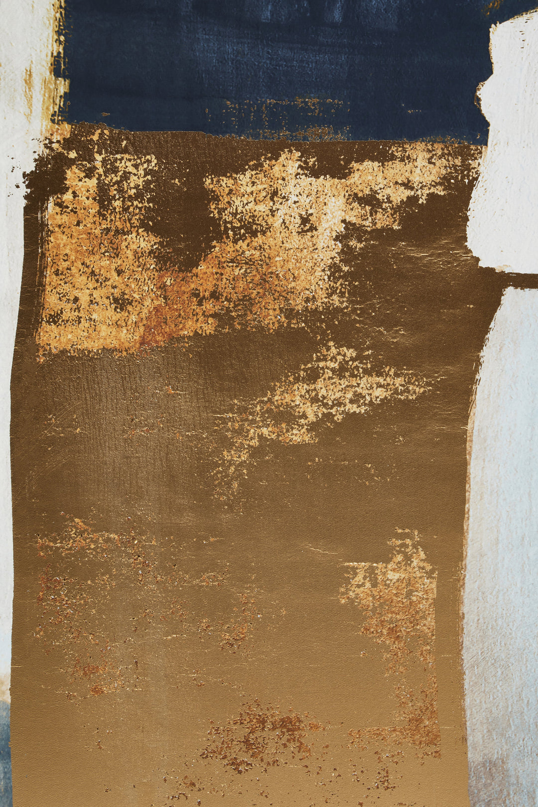 Sienna Blue And Gold Foil Wall Art