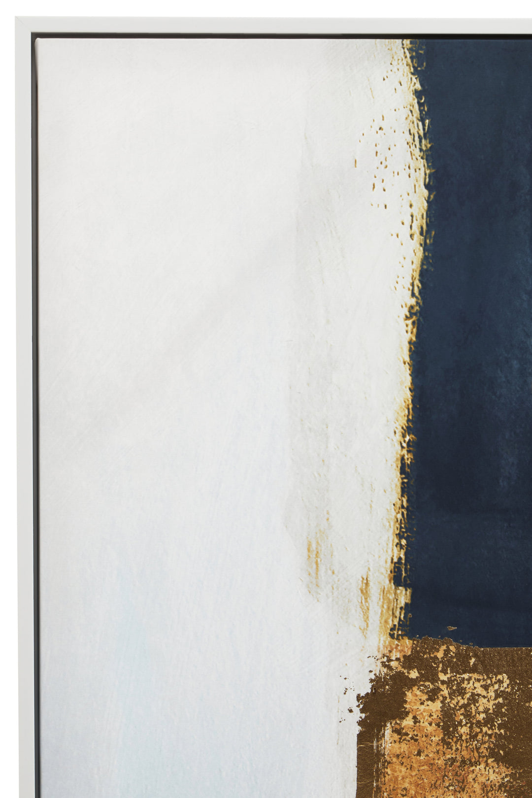 Sienna Blue And Gold Foil Wall Art