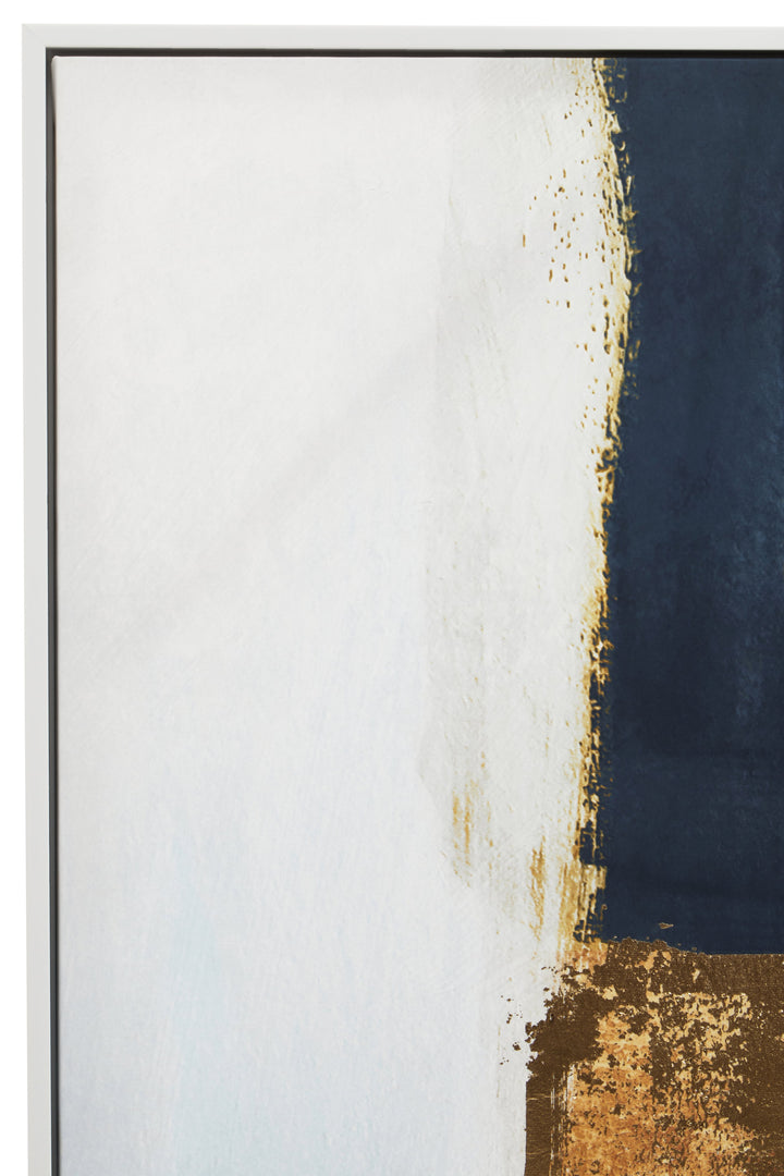 Sienna Blue And Gold Foil Wall Art